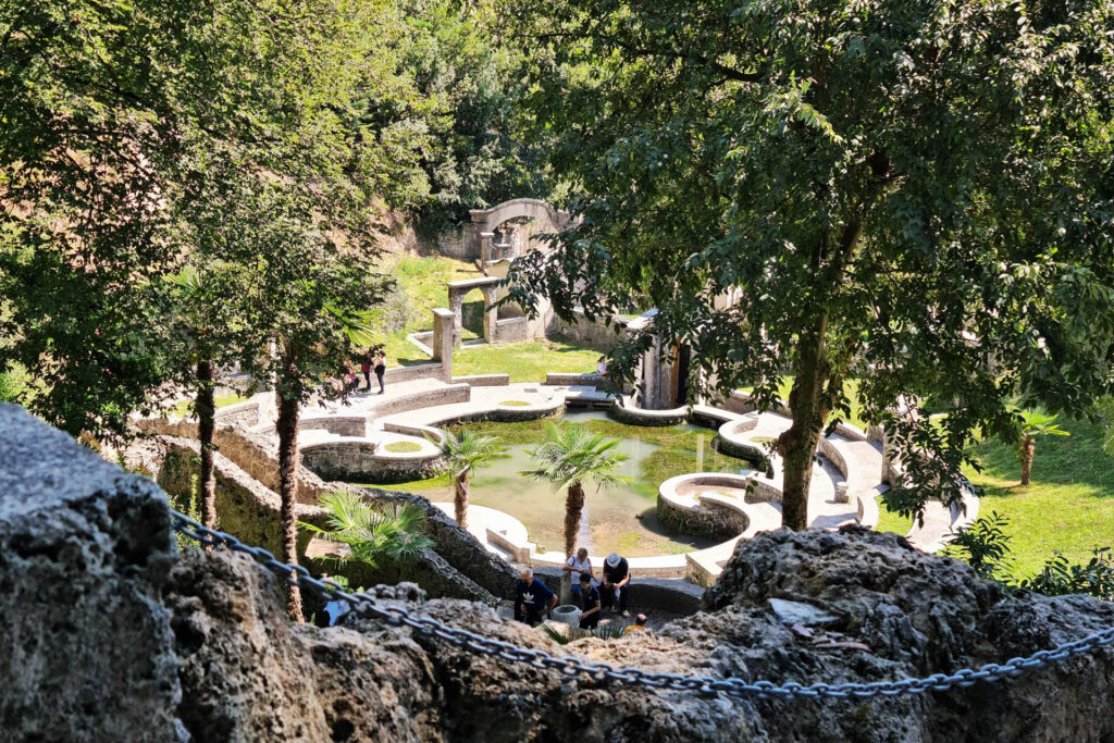 Laghetto delle danze nel Parco del Vittoriale di Gabriele D'Annunzio