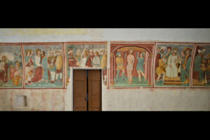 Affreschi della parete destra della Disciplina di San Cristoforo a Mompiano, Brescia