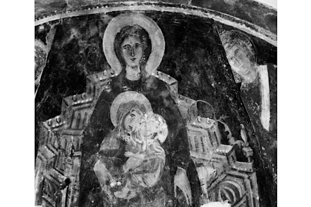 Affresco con Sant'Anna Metterza