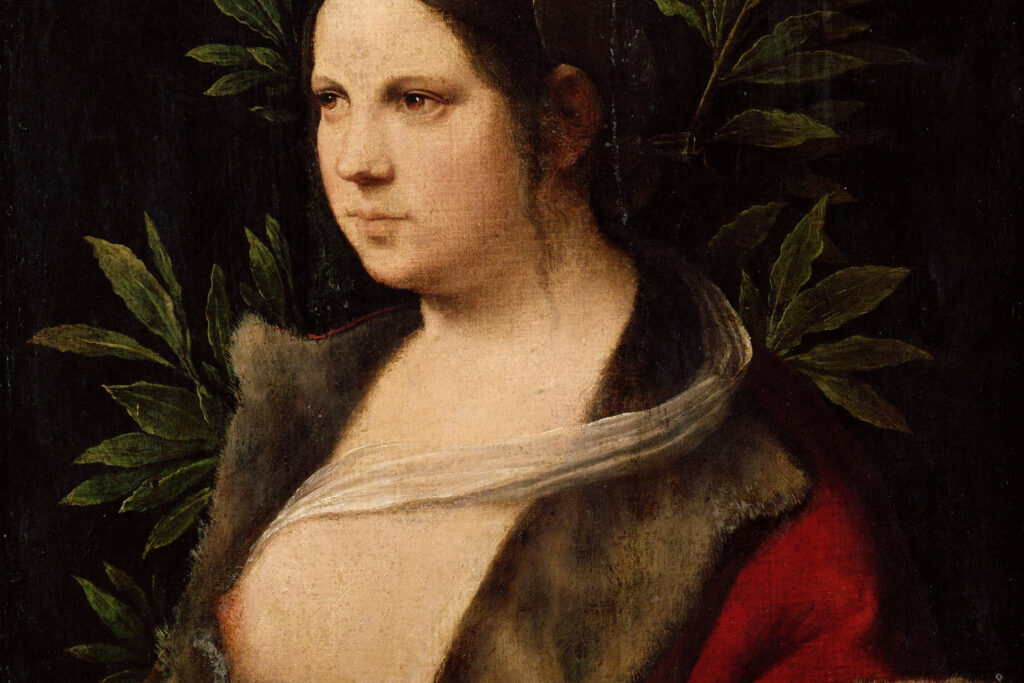Laura, particolare del dipinto di Giorgione