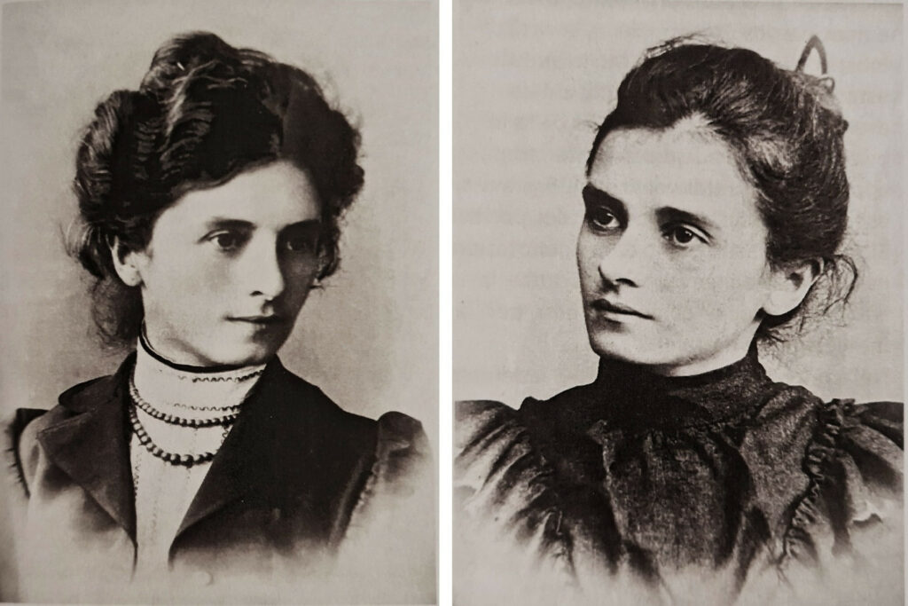 Fotografie ritratto delle sorelle Rosa e Carolina Agazzi
