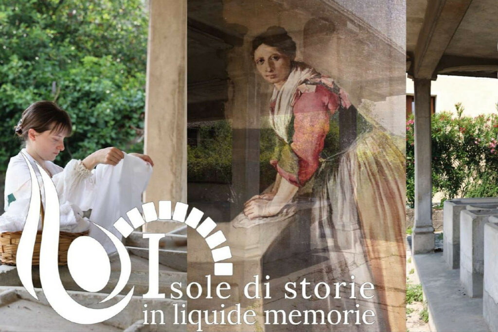 Cartolina della rassegna di eventi Isole di storie in liquide memorie