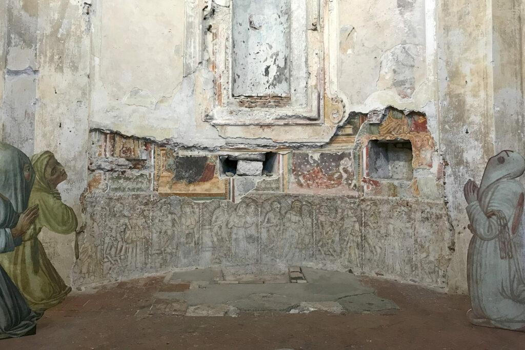 Danza macabra nell'abside dell'oratorio di San Silvestro