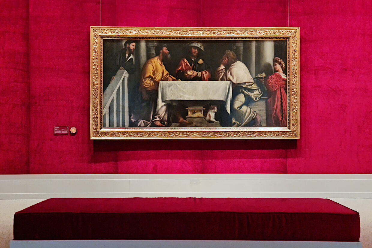 Cena in Emmaus di Moretto nella Pinacoteca Tosio Martinengo