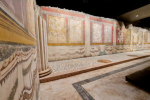 Visita guidata al Parco archeologico di Brescia romana per le scuole Pareti della Quarta cella del Santuari tardo-repubblicano